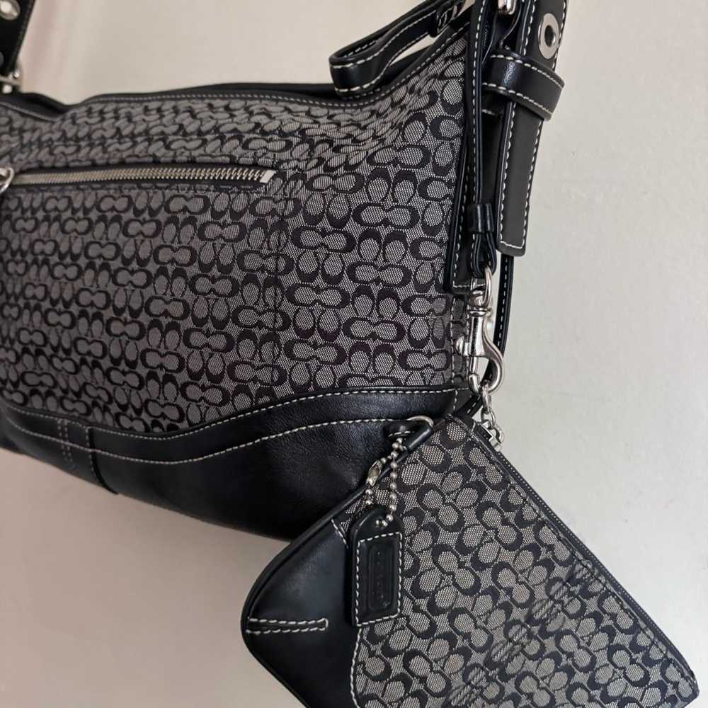 COACH Y2K Black and Charcoal Soho Signature Cross… - image 6