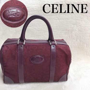 CELINE Vintage C Macadam Carriage Mini Boston Hand