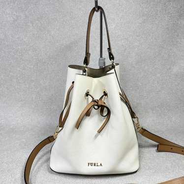 Furla Costanza shoulder bag handbag leather white - image 1