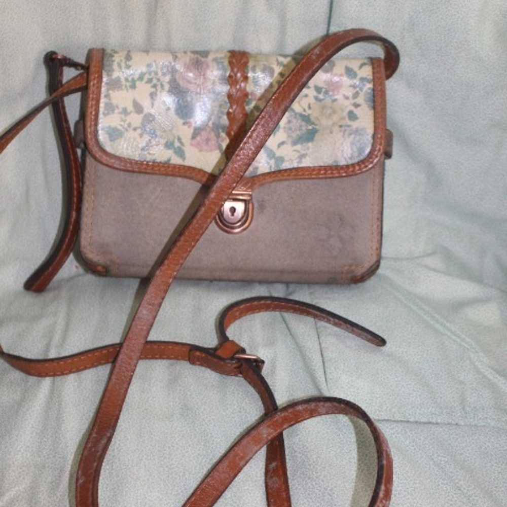 Vintage Patricia Nash Leather Crossbody Bag Flora… - image 2