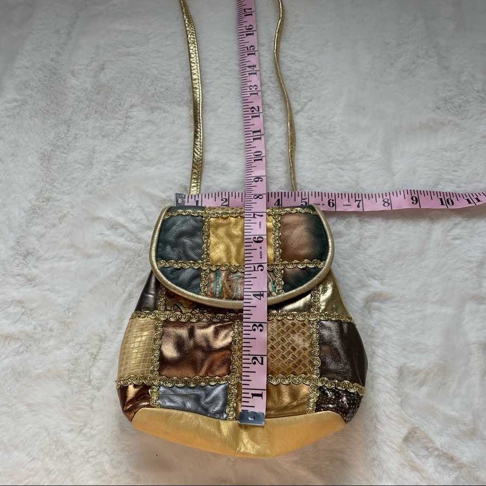 Gino Vintage 70s Patchwork Leather Bag - image 4