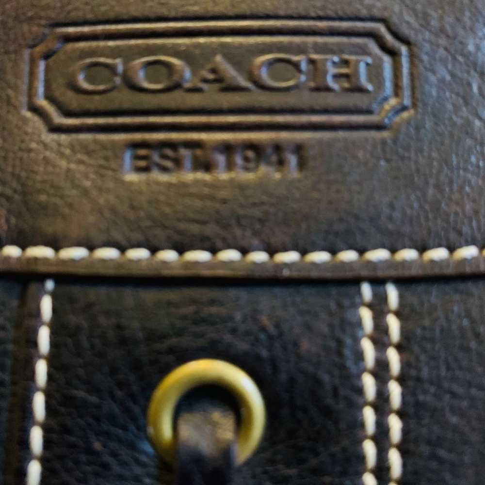 Vintage Coach mahogany crossbody bag - image 2