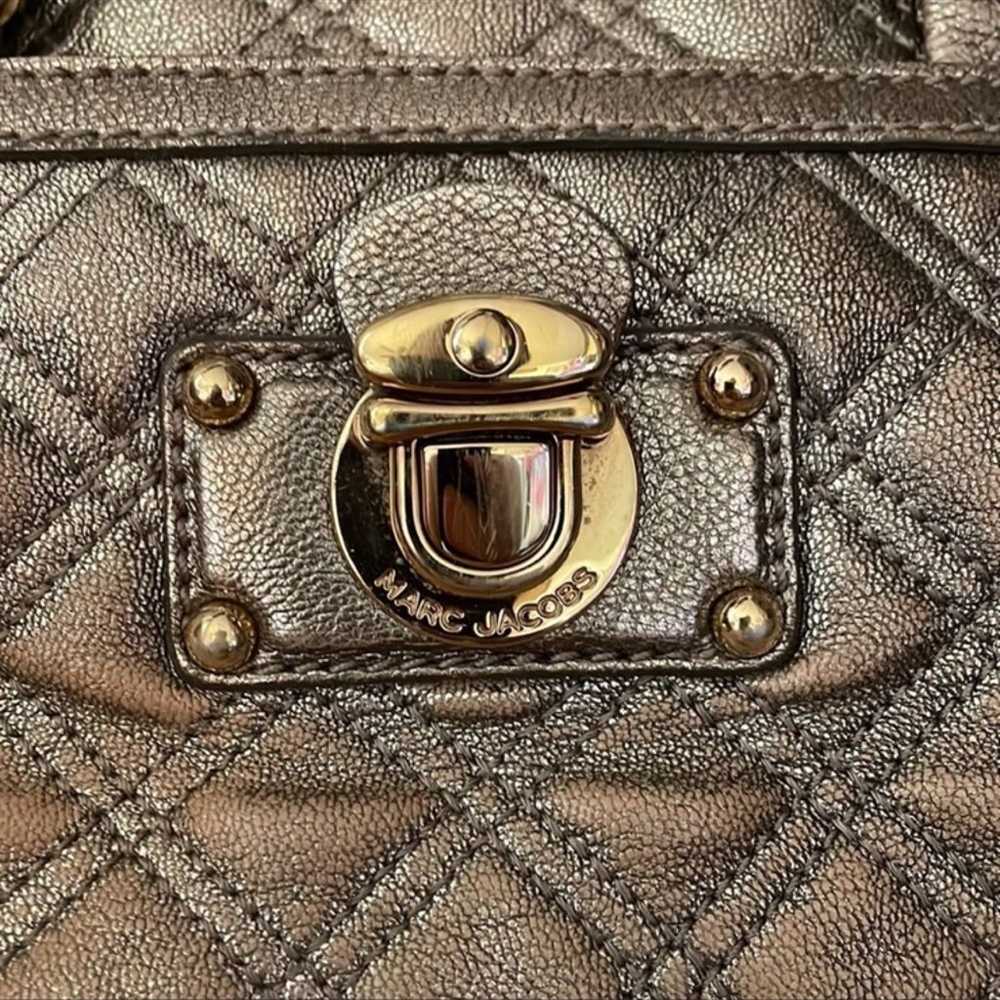 [Marc Jacobs] Vintage Quilted Metallic Leather Sa… - image 2