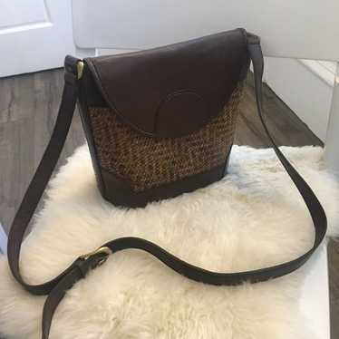 Leather + Woven Purse - image 1