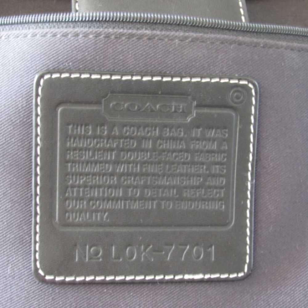 2000's Black Coach Canvas Shoulder Bag - image 3