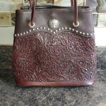 Vintage Montana Silversmiths Tooled Leather Purse