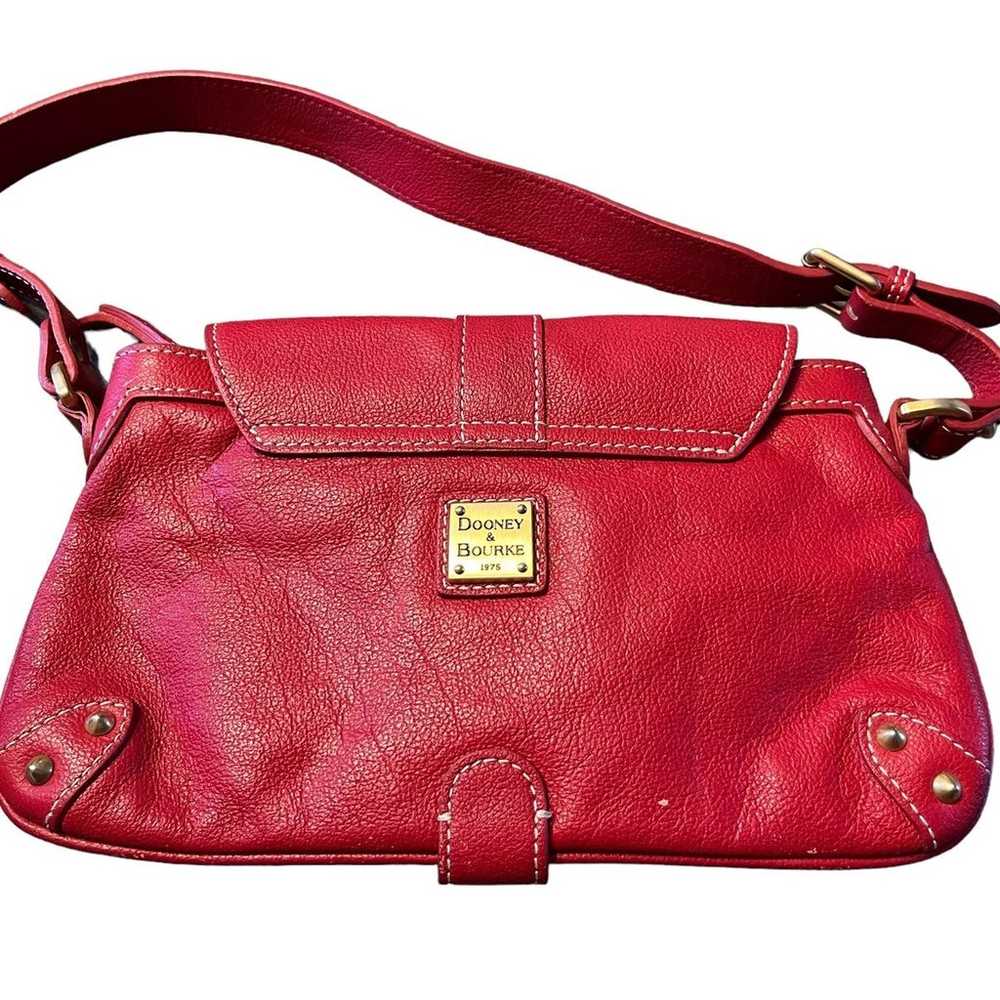 VINTAGE DOONEY AND BOURKE BAG RED PURSE POCKETBOOK - image 1