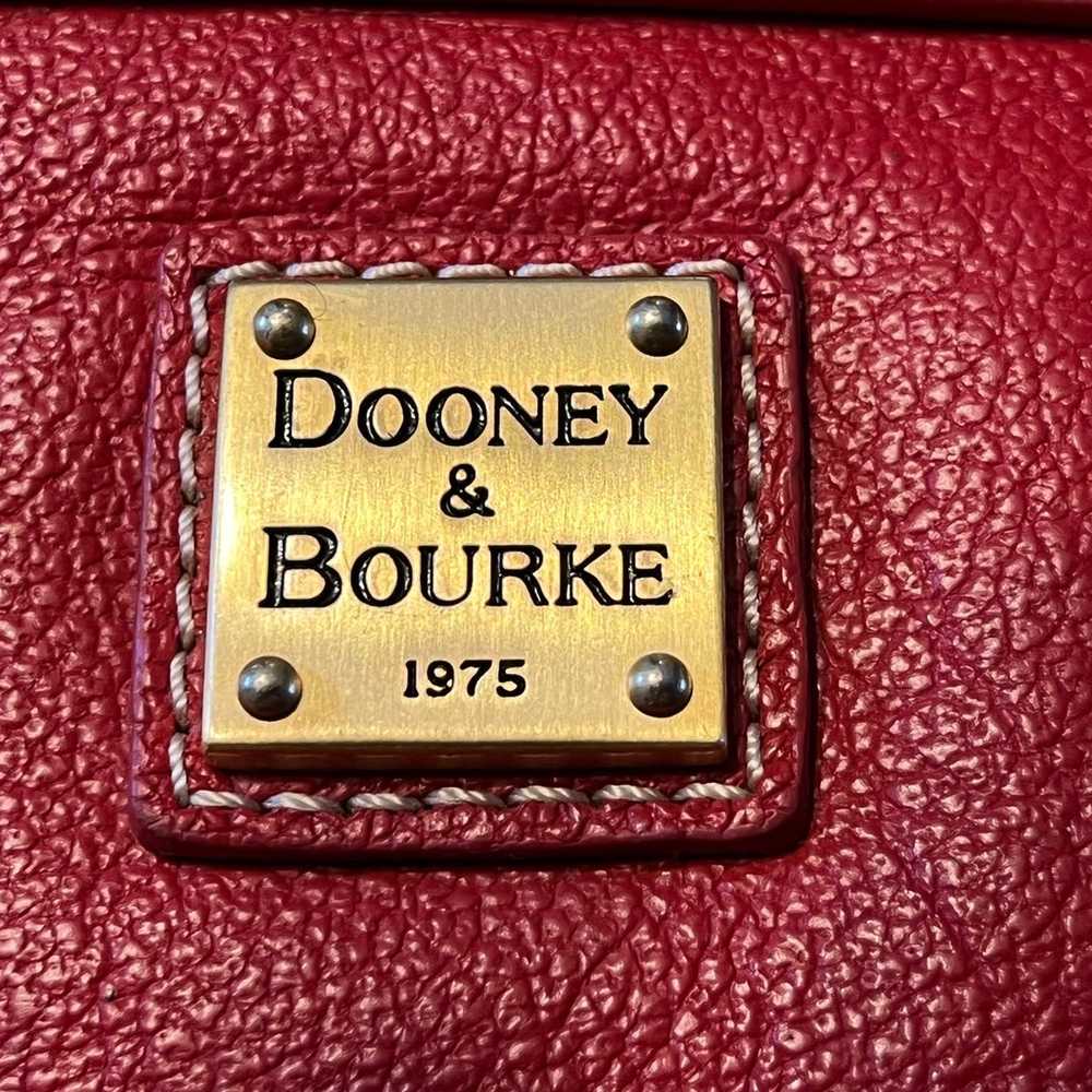 VINTAGE DOONEY AND BOURKE BAG RED PURSE POCKETBOOK - image 3