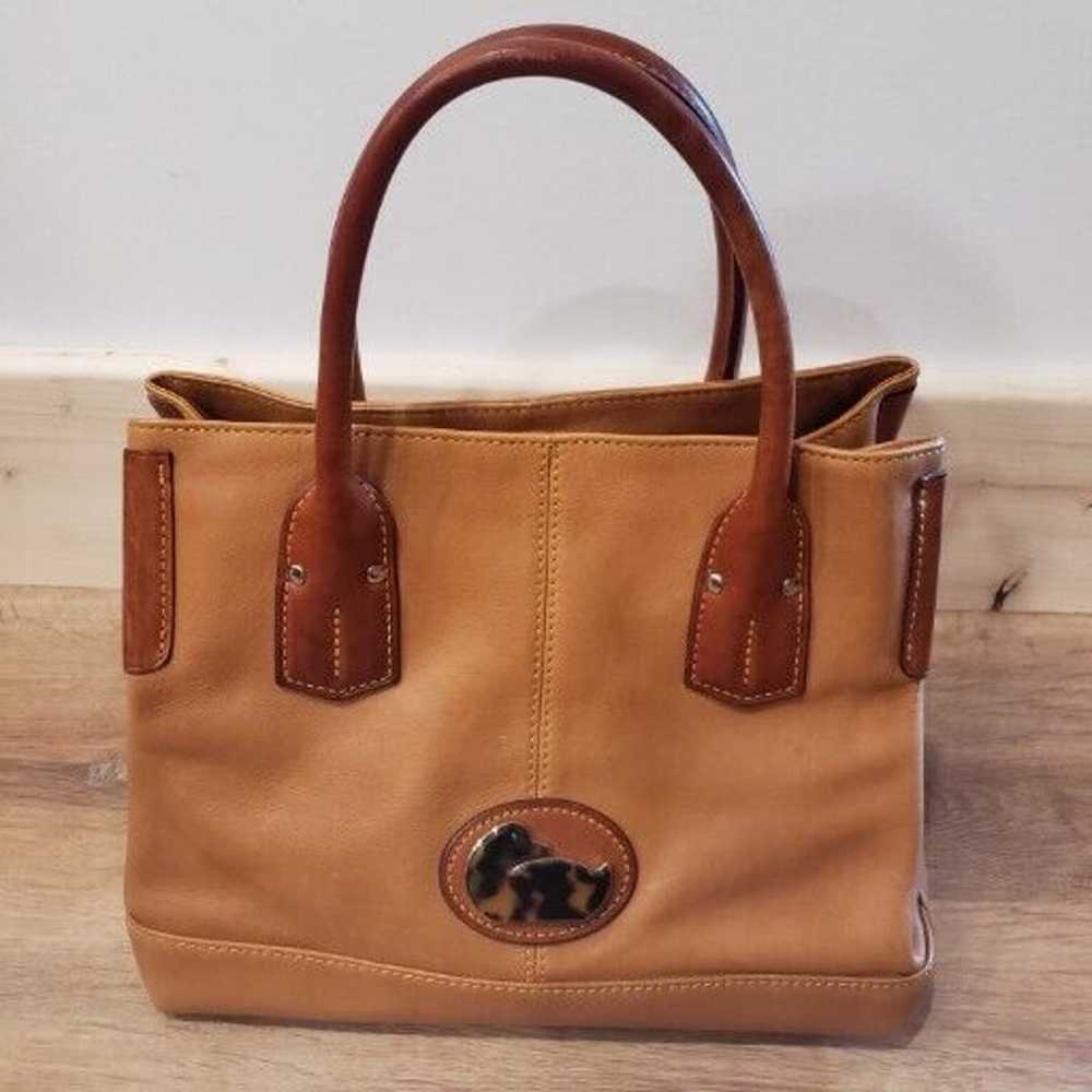 Dooney & Bourke Tote Leather Champ w/ Tortoise Sh… - image 1