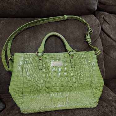 Brahmin Mini Asher Aloe Glossy Melbourne Leather … - image 1