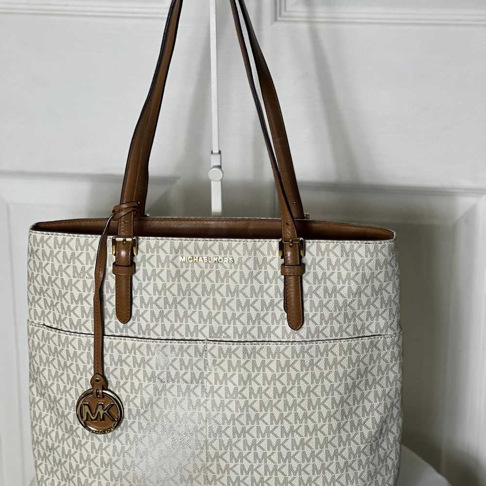 MICHAEL KORS~Vintage~Limited~Signature Canvas Coa… - image 1