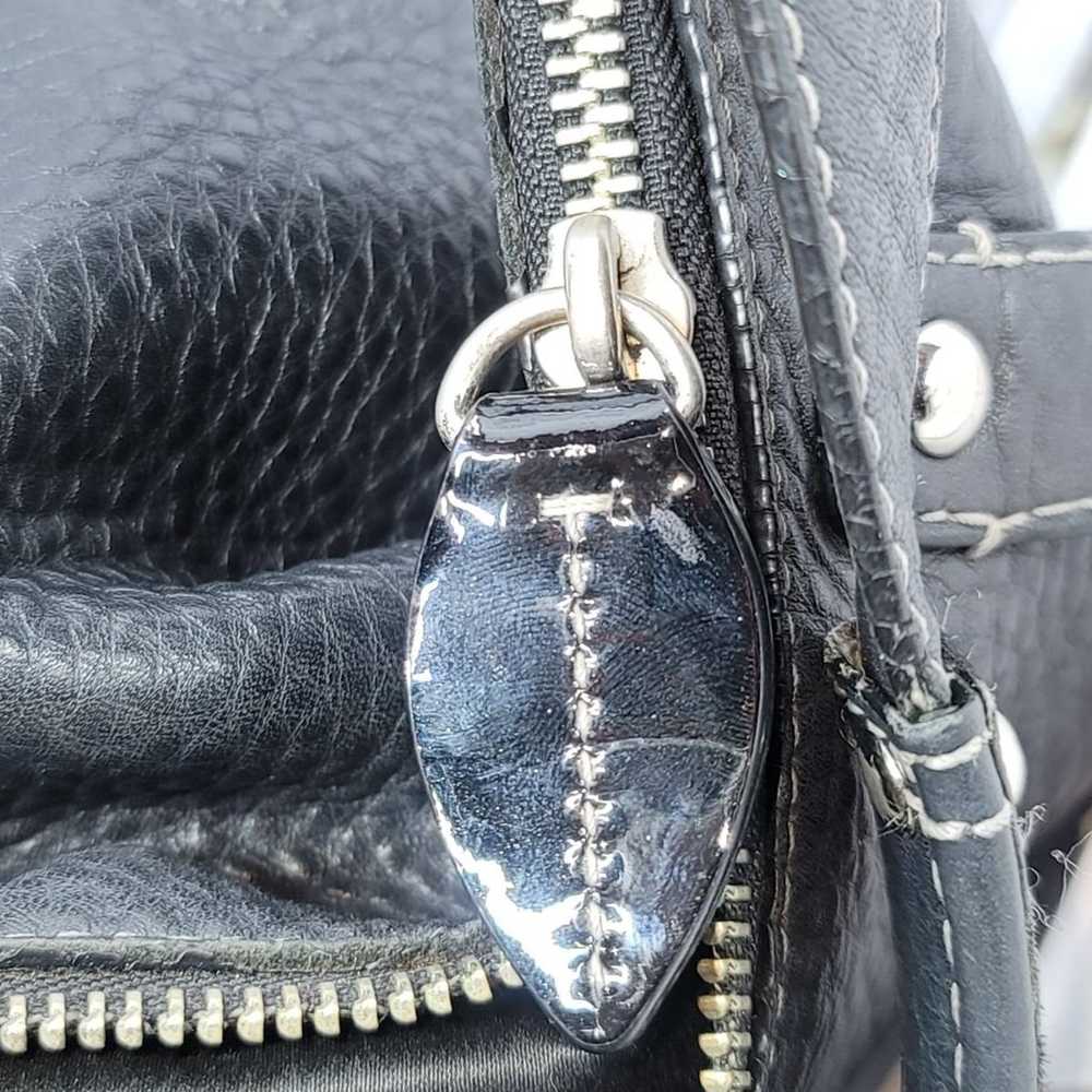 Vintage Coach hobo bag pebbled leather black - image 11