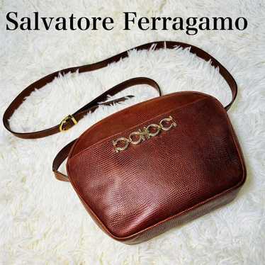 Salvatore Ferragamo Shoulder Bag Gancini Leather … - image 1