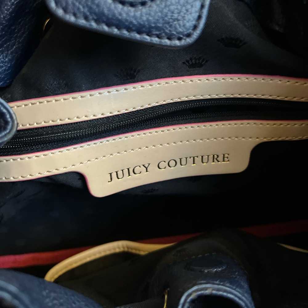 Vintage, navy blue juicy couture purse - image 10