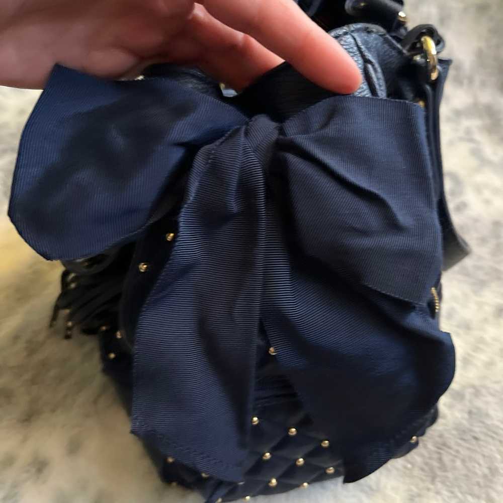 Vintage, navy blue juicy couture purse - image 11