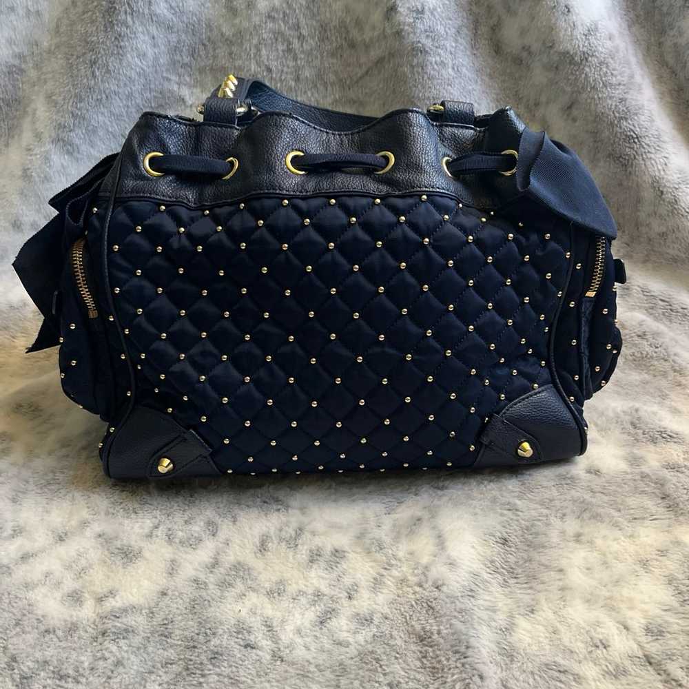 Vintage, navy blue juicy couture purse - image 2