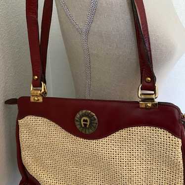 Etienne Aigner Vintage Red Shoulder Bag