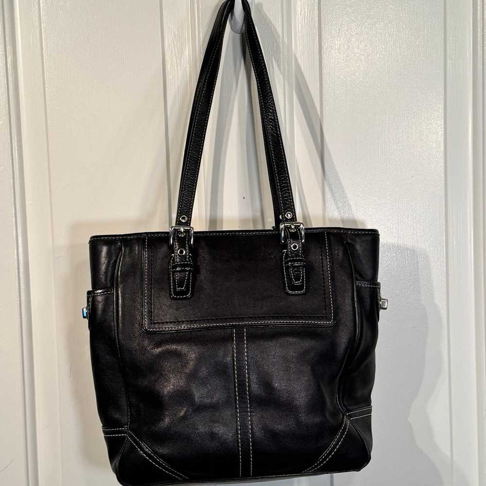 Vintage Coach 1941 Leather Tote - image 2