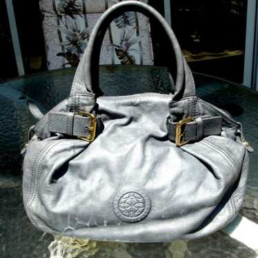 Gray Leather Handbag Capoverso - image 1