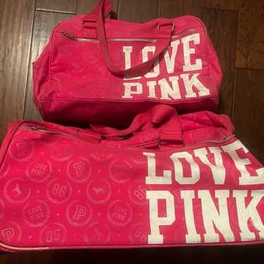 PINK Vintage VS Victoria’s Secret luggage rolling 