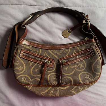 Vintage Dooney & Bourke Adored Signature Hearts P… - image 1