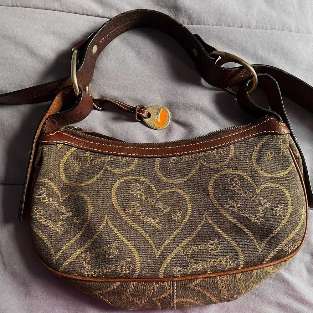 Vintage Dooney & Bourke Adored Signature Hearts P… - image 2