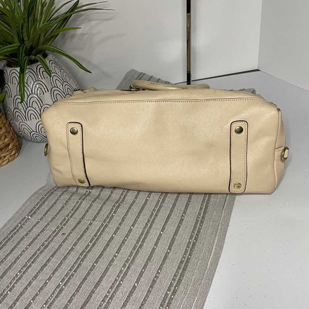 Coach Beige Smooth Leather Satchel - image 4