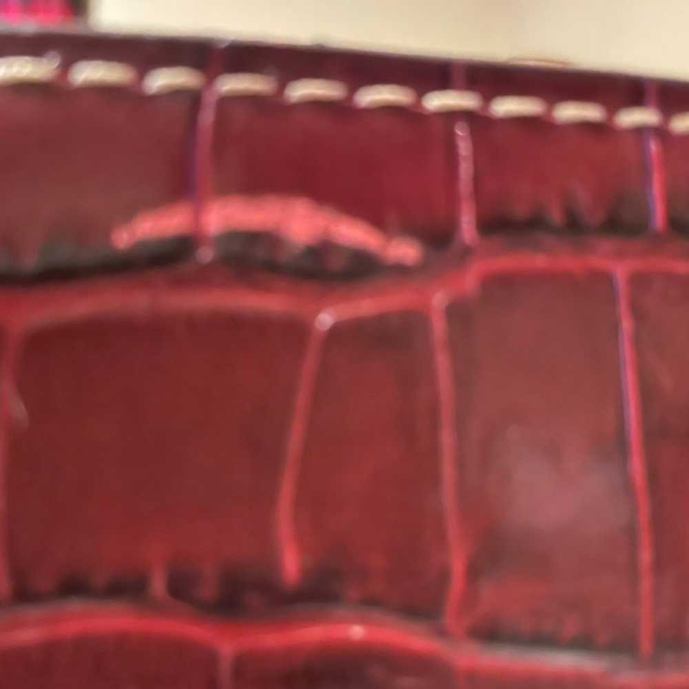 Vintage Dooney and Bourke bayou red crocodile bag - image 10