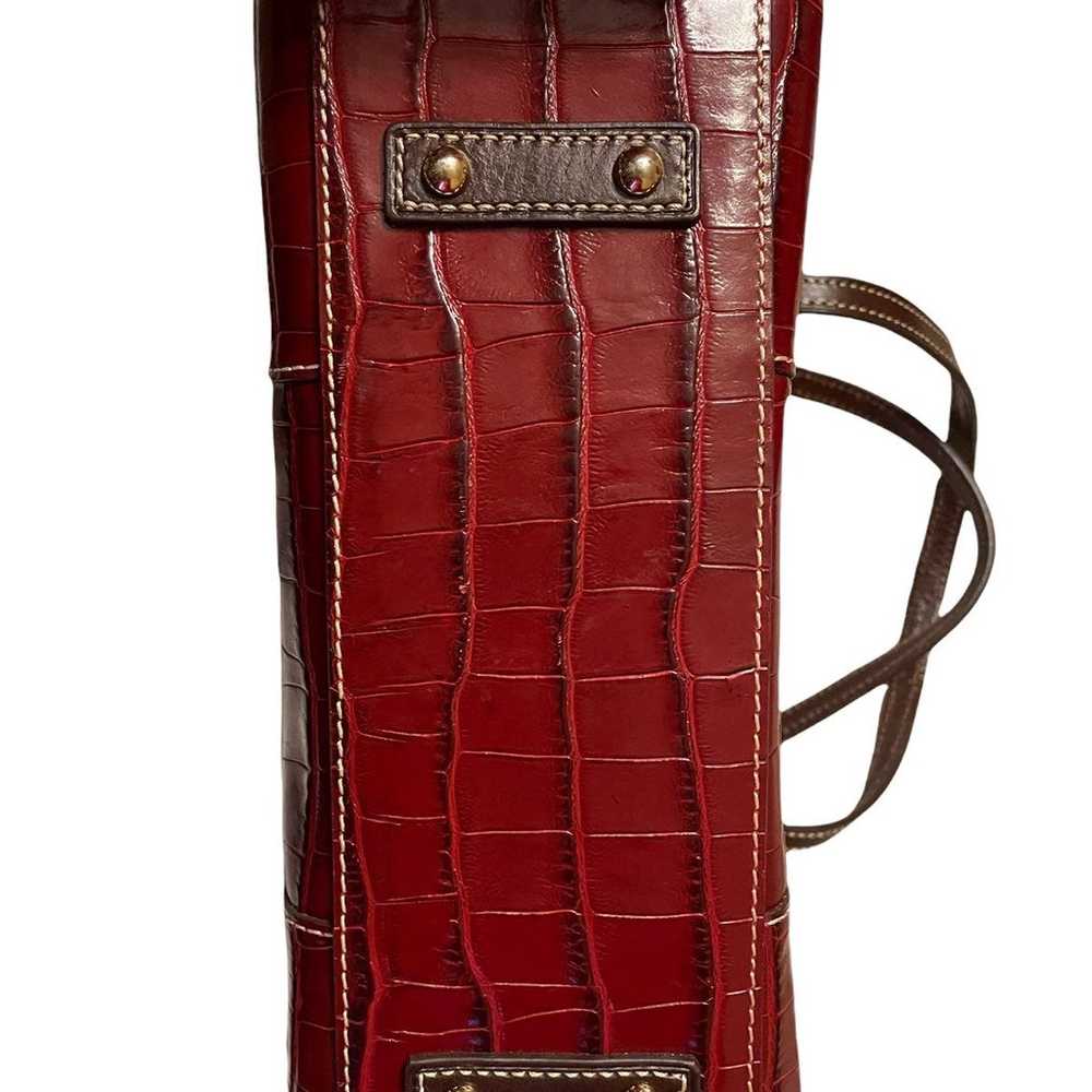 Vintage Dooney and Bourke bayou red crocodile bag - image 5