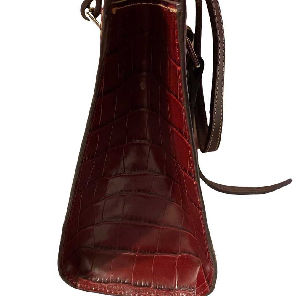 Vintage Dooney and Bourke bayou red crocodile bag - image 6