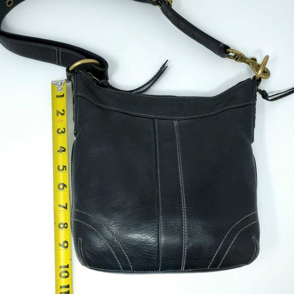 Vintage Coach Bleecker Shoulder Crossbody Bag Bla… - image 11