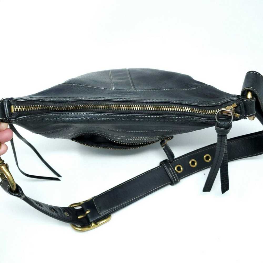 Vintage Coach Bleecker Shoulder Crossbody Bag Bla… - image 4