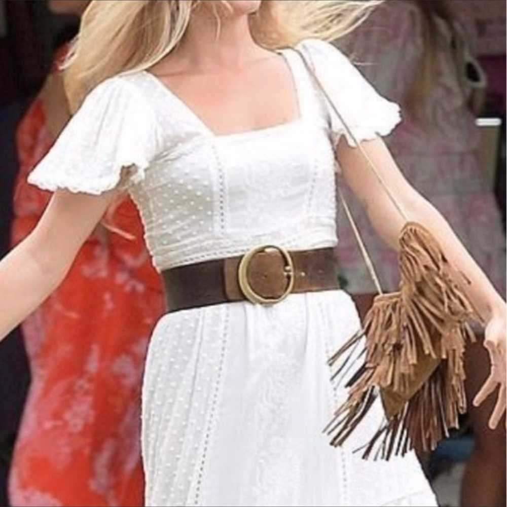 Suede fringe 90's vintage boho hobo bag - image 12