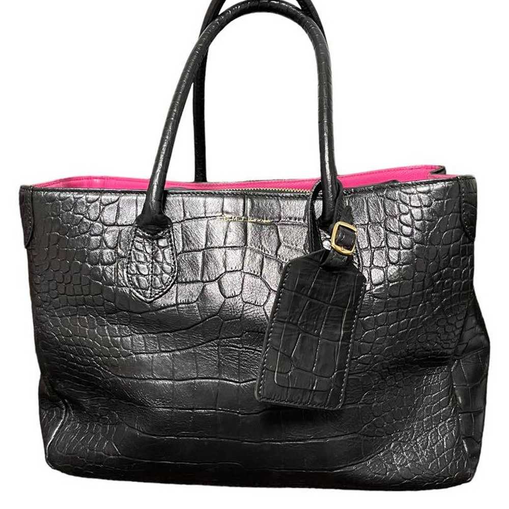 ★A.D.M.J. ADMJ Tote Bag Crocodile Embossed Leather - image 1