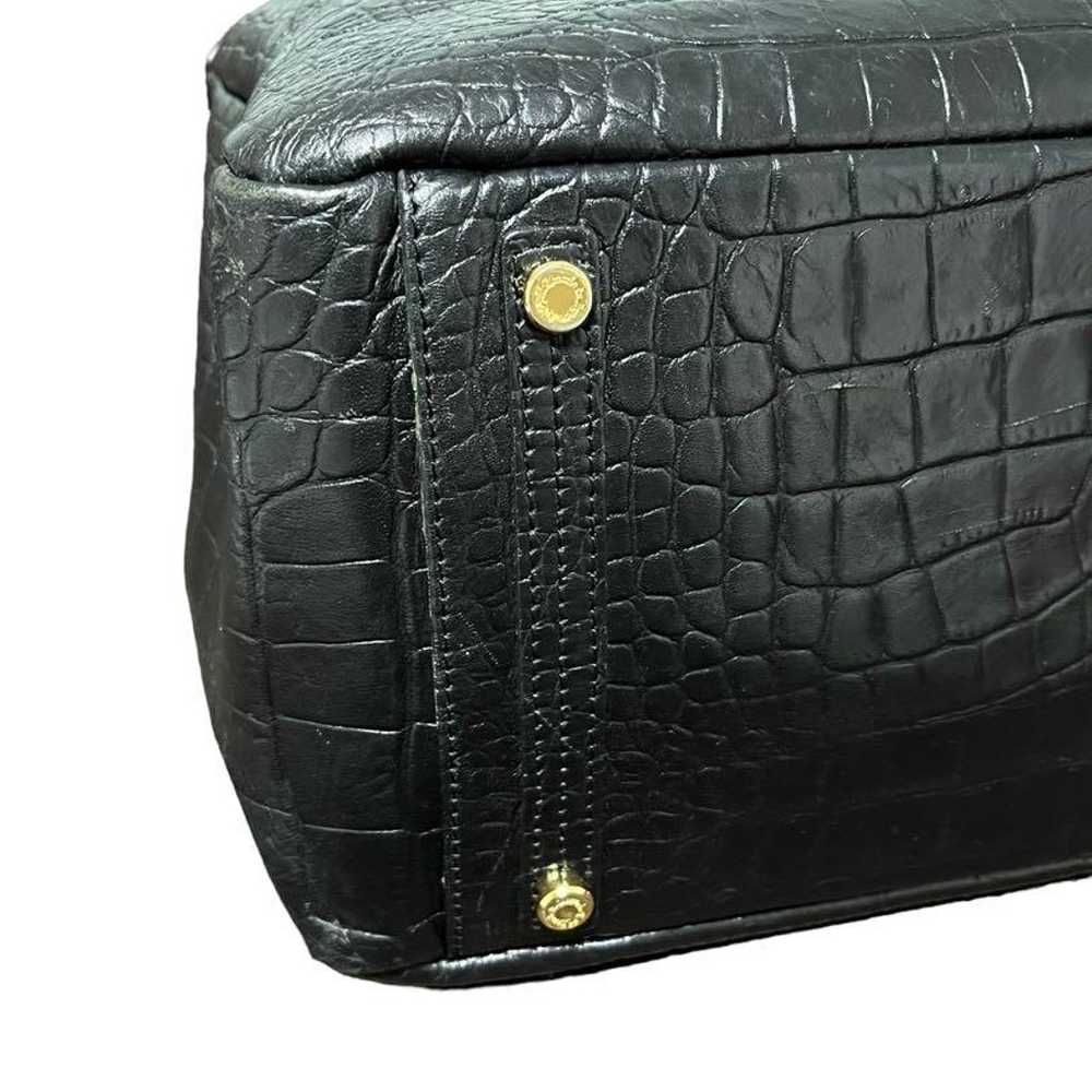 ★A.D.M.J. ADMJ Tote Bag Crocodile Embossed Leather - image 6