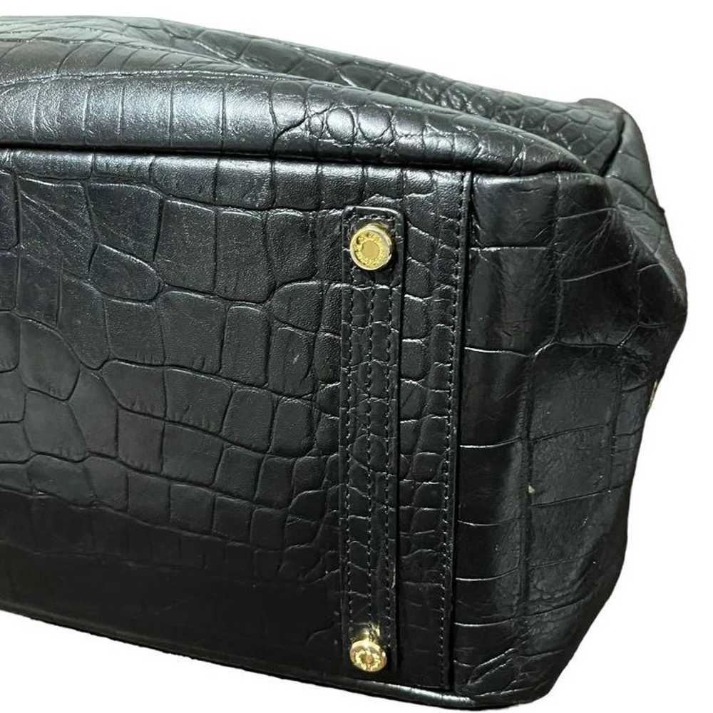 ★A.D.M.J. ADMJ Tote Bag Crocodile Embossed Leather - image 7