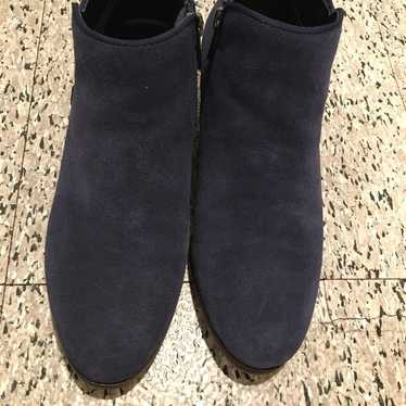 Crown Vintage blue suede booties