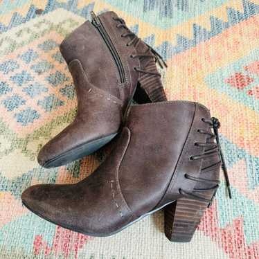 Report | faux leather milla ankle booties - image 1