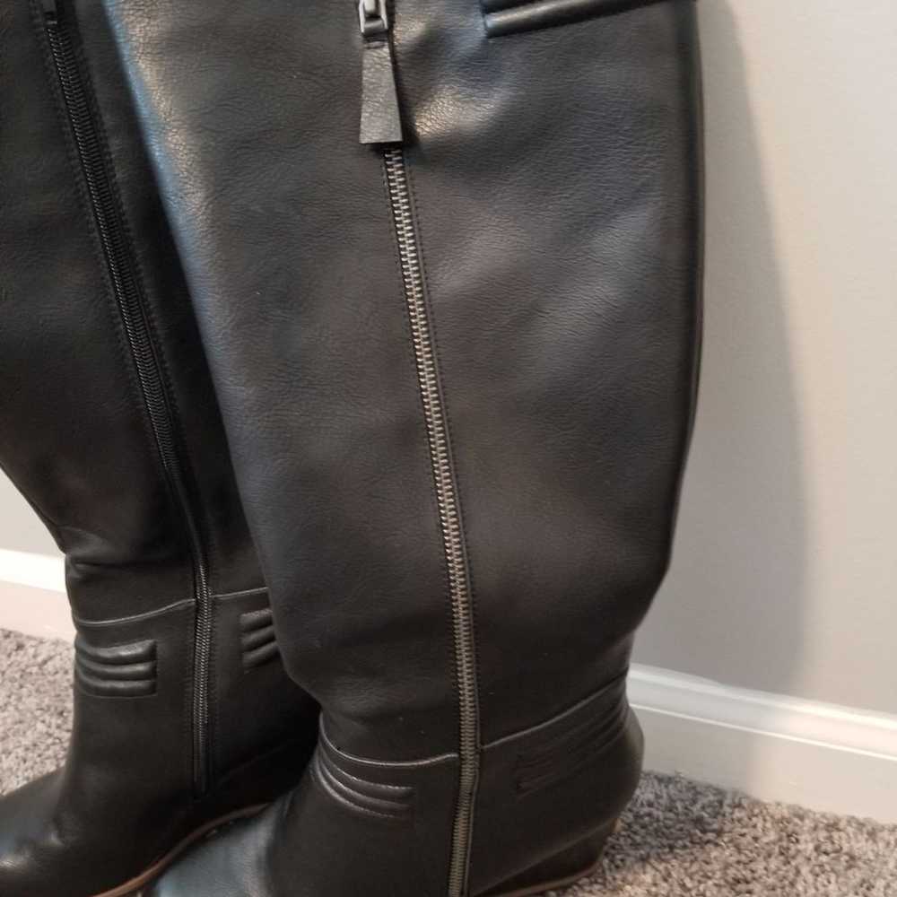 Crown Vintage Emma Knee-High Wedge Boots, Size 10M - image 6