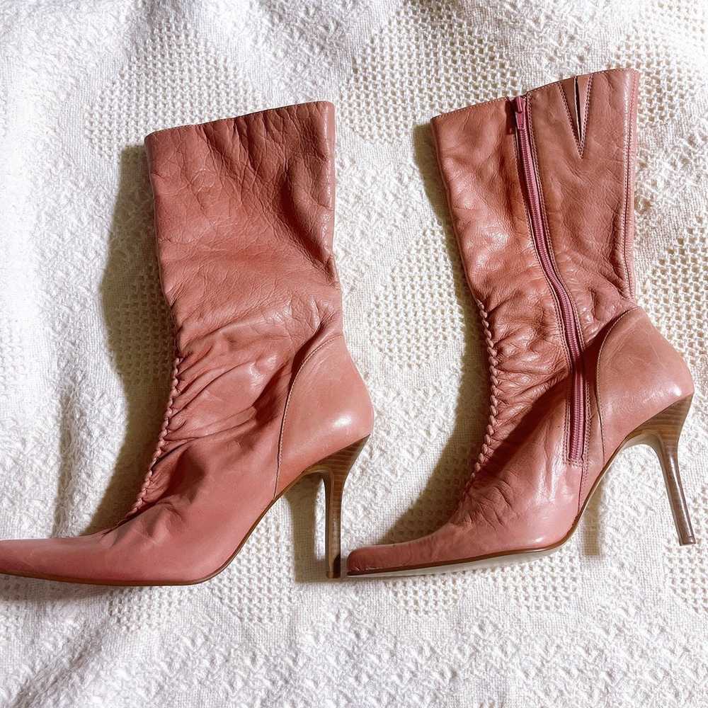 Steve Madden Teaze Vintage Boots Blush Pink Stile… - image 2