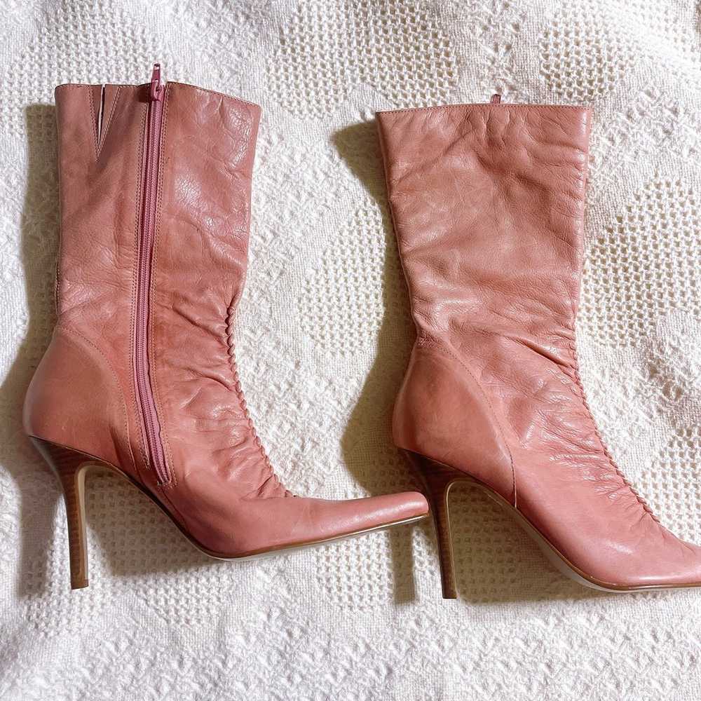 Steve Madden Teaze Vintage Boots Blush Pink Stile… - image 3