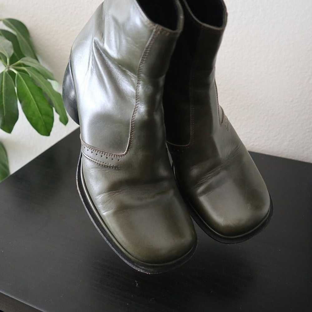 Vintage Green Italian Horse Girl Boots - image 4