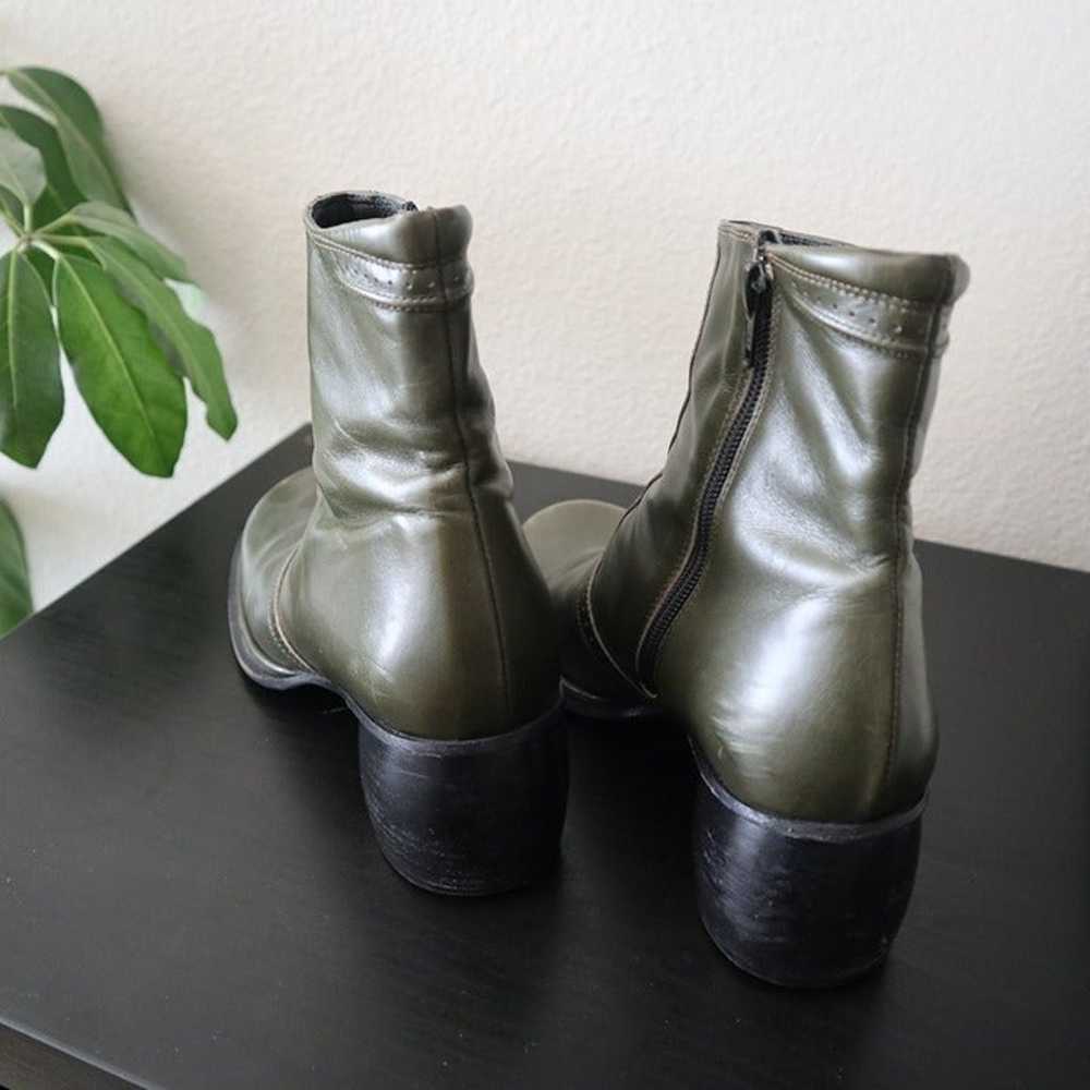 Vintage Green Italian Horse Girl Boots - image 5