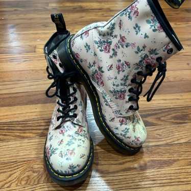 Dr. Martens 1460 Vintage rose light pink floral l… - image 1