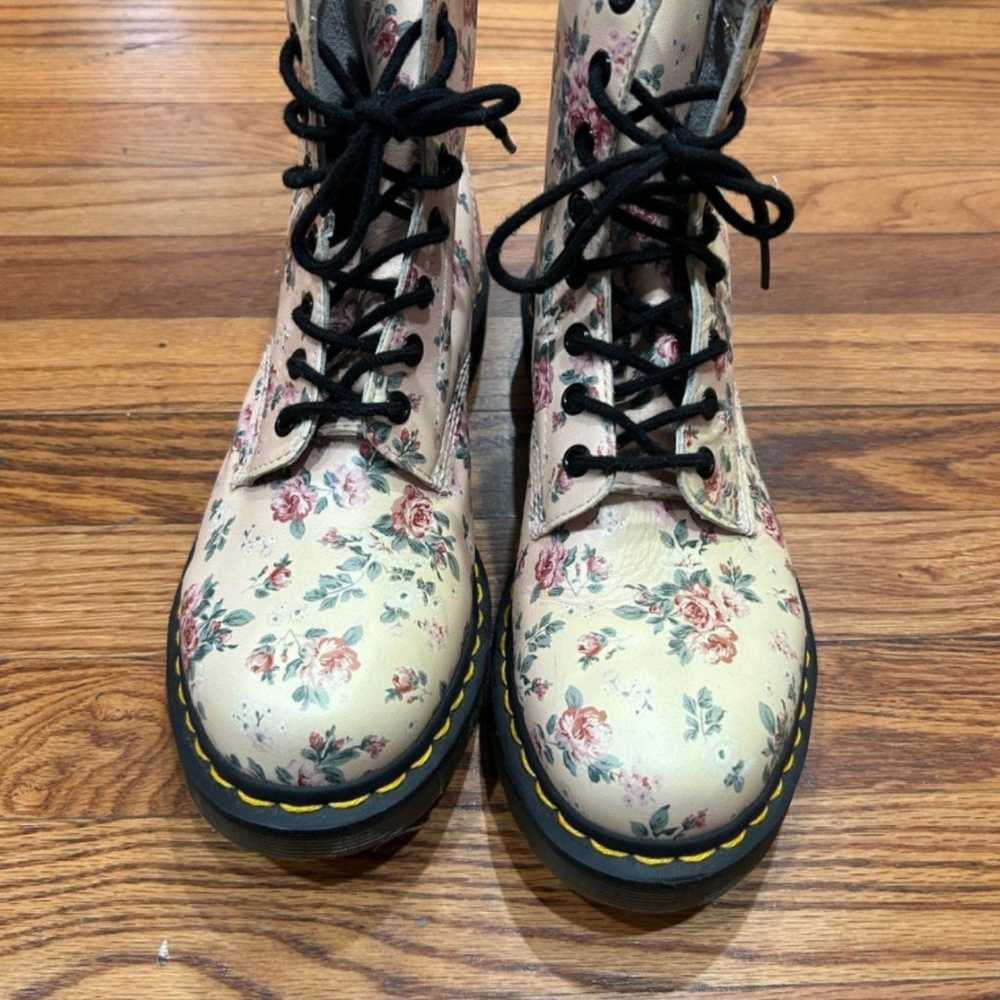 Dr. Martens 1460 Vintage rose light pink floral l… - image 2