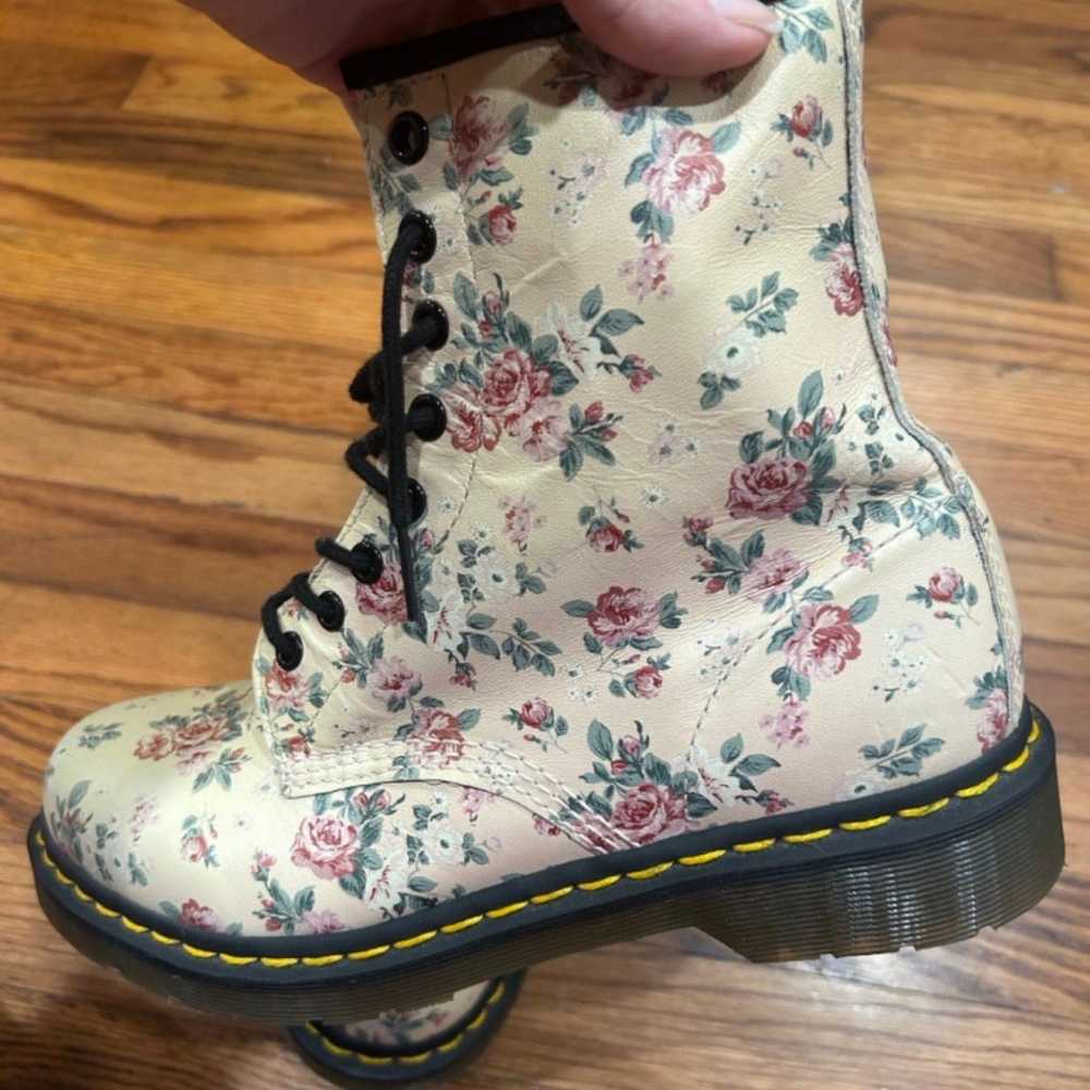 Dr. Martens 1460 Vintage rose light pink floral l… - image 4