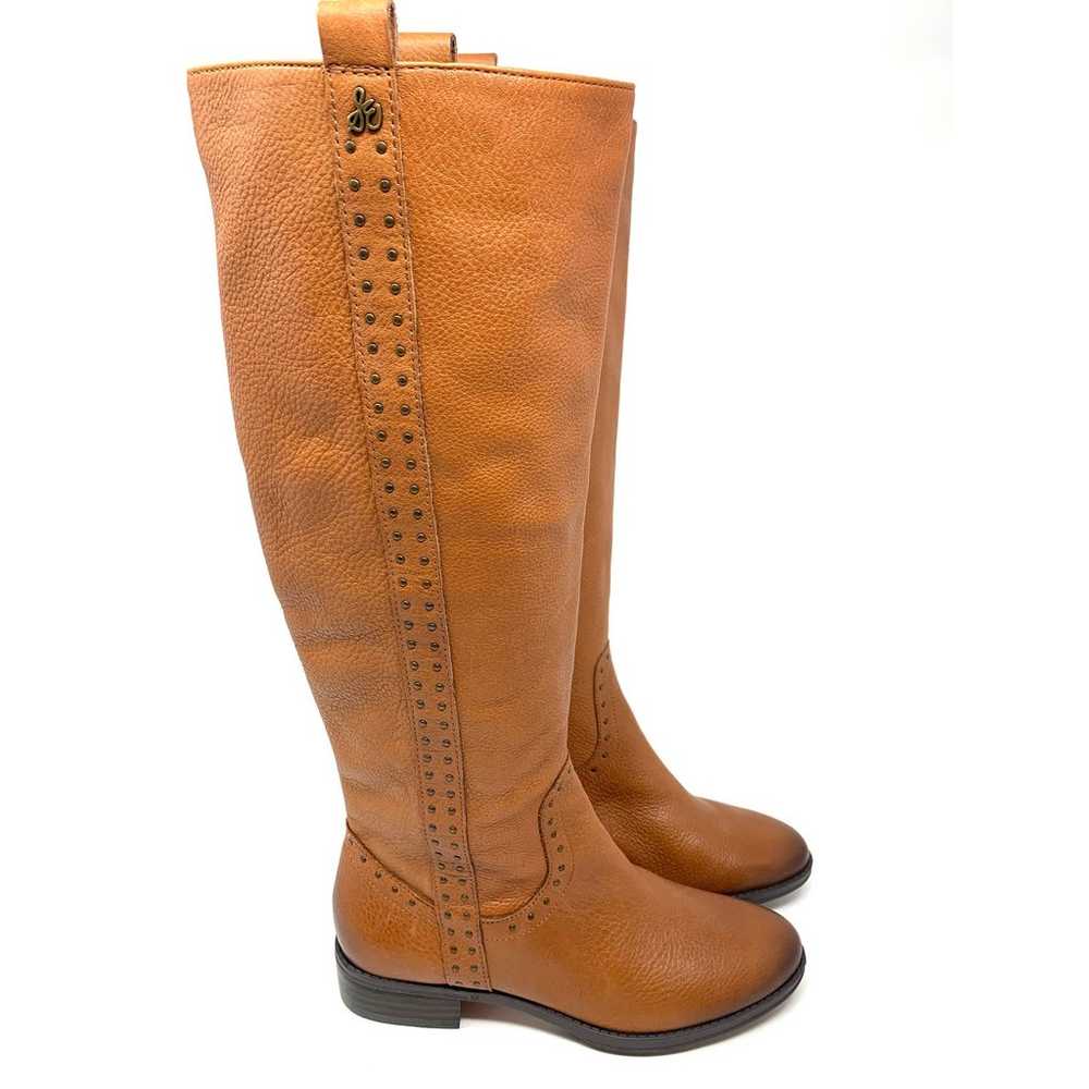 Sam Edelman Leather Boots Knee High Vintage Brown… - image 2