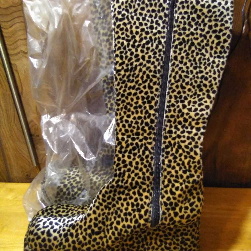 Cheetah print boots by 9 & Co. - image 3