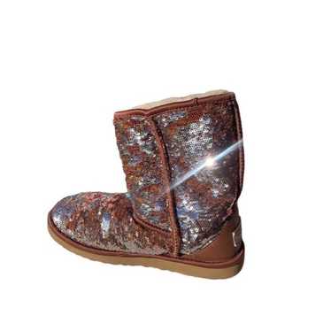 UGG Australia sequin boots sequin brown and silver