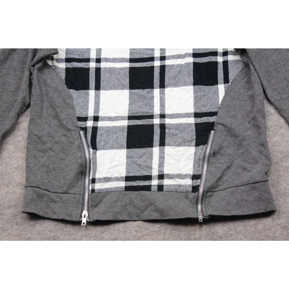 Rue 21 Rue21 Sweatshirt Size Large L Gray Plaid Z… - image 3